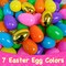 200 PCS 3" Large Plastic Easter Eggs Fillable Easter Eggs Empty Colorful Plastic Eggs Bulks for Kids Boys Girls Easter Basket Stuffers